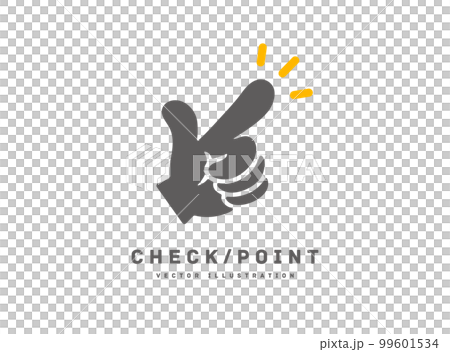 Check point pointing icon vector illustration 99601534