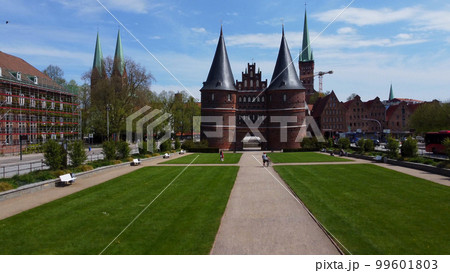 Famous Holstentor in the city of Lubeck Germany Famous Holstentor in the city of Lubeck Germany 99601803