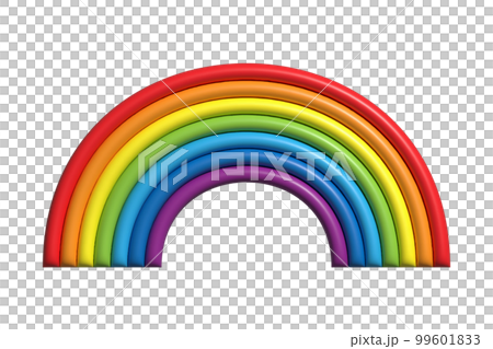 Three-dimensional rainbow illustration Three-dimensional rainbow illustration 99601833