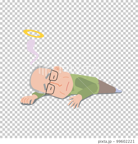 亡くなる高齢男性 99602221