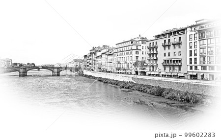 River Arno in the city of Florence 99602283
