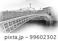 The Ha Penny Bridge or Half Penny Bridge in Dublin 99602302