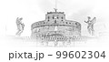 Very popular attraction in the City of Rome - The Castel Sant Angelo - Angels Castle 99602304