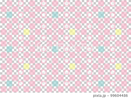 日本現代背景_櫻花方格圖案 99604486