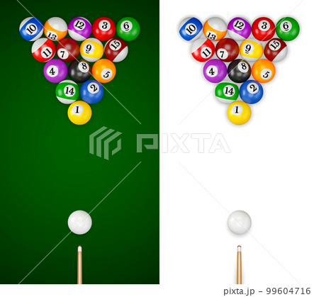 Billiards Balls Triangle 99604716