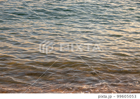 夕暮れ時の穏やかな海面 99605053
