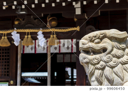 神社の狛犬 99606450