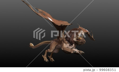 Mythical monster chimera 3d render models Mythical monster chimera 3d render models 99608351