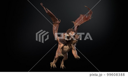 Mythical monster chimera 3d render models 99608388