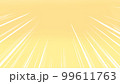 橙色背景の集中線 99611763
