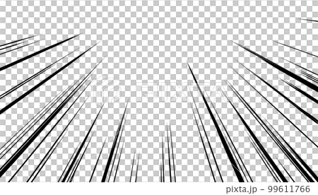 上側に注目する勢いのある集中線 上側に注目する勢いのある集中線 99611766