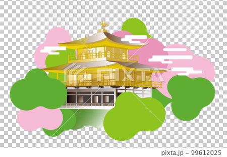 金閣寺。日本の観光名所・京都の中でも特に人気のスポットです。世界遺産にも登録 。 99612025