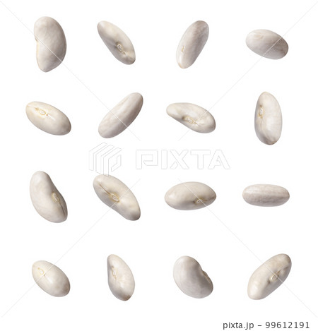 set of butter beans isolated on white 99612191