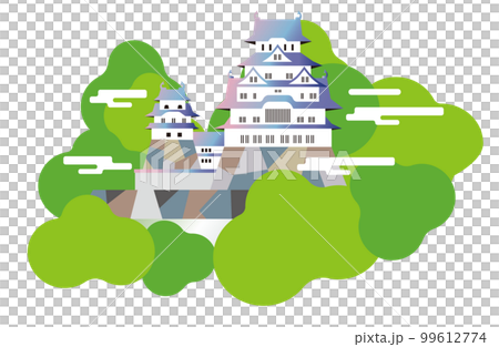 姫路城の春夏秋冬。威風堂々の天守閣。 99612774