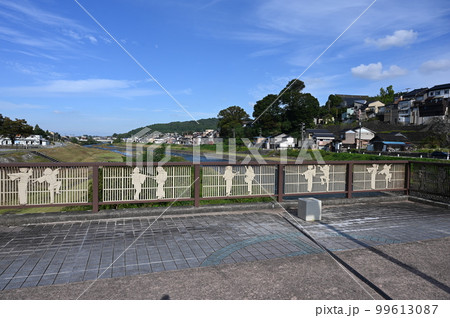 越中八尾　禅寺橋　欄干　井田川　富山市八尾 99613087
