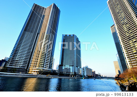 晴海・勝どき・月島エリアの高層マンション群の風景 晴海・勝どき・月島エリアの高層マンション群の風景 99613133