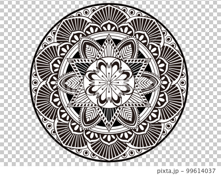 大判タペストリー⭐️マンダラ モノクロ 曼陀羅　シロクロ　白黒　ビッグサイズ タペストリー 曼荼羅 - メルカリ