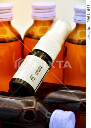 Manufacturing date and expiry date on spharmaceutical packaging. Manufacturing date and expiry date on spharmaceutical packaging. 99614648