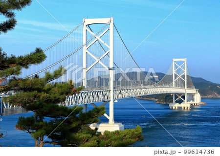 【徳島県】大鳴門橋と渦潮（鳴門の渦潮） 99614736