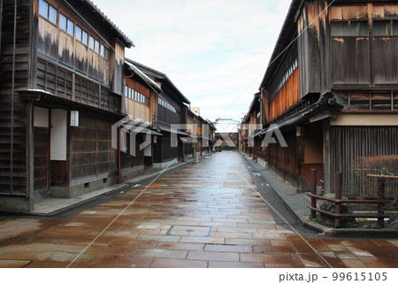 冬のひがし茶屋街 金沢市 石川県 北陸 冬のひがし茶屋街 金沢市 石川県 北陸 99615105