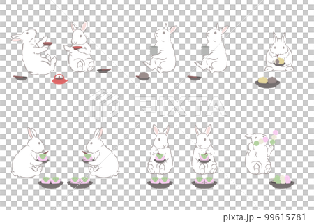 兔子賞花姿勢列表 99615781