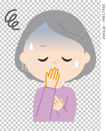 吐き気がする女性 99617488