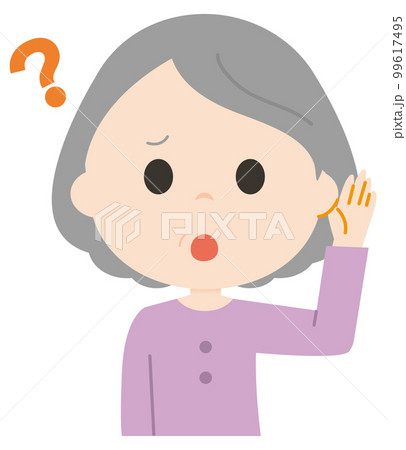 聞こえにくい女性 99617495