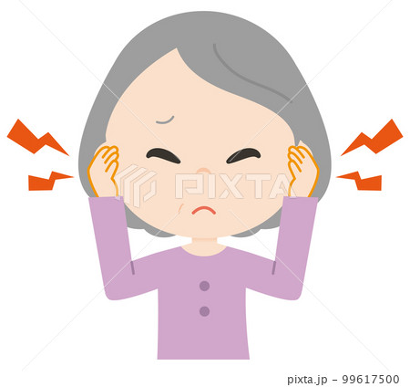 耳鳴りに悩む女性 99617500