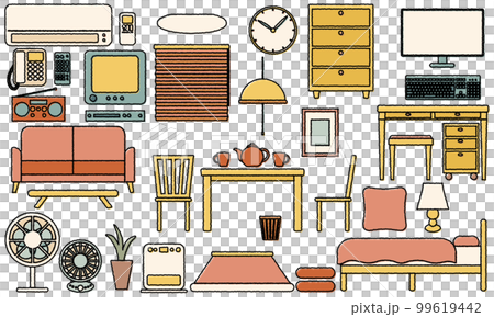 interior set rough line painting pop 99619442