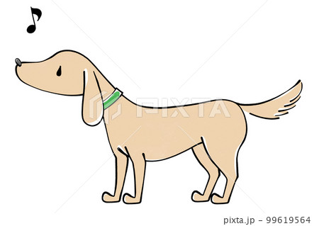 ご機嫌な犬のイラスト ご機嫌な犬のイラスト 99619564
