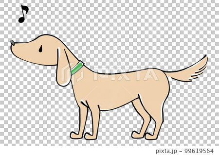 ご機嫌な犬のイラスト ご機嫌な犬のイラスト 99619564