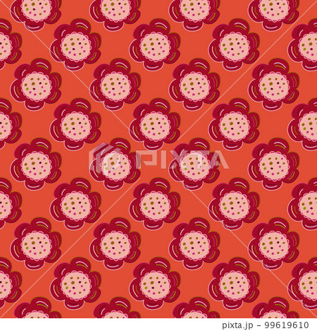 Seamless pattern with doodle flowers. Seamless pattern with doodle flowers. 99619610