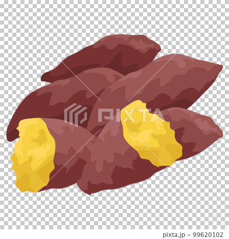 烤紅薯插畫素材集矢量 99620102