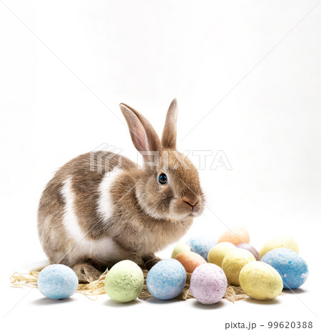 Happy easter day background. Ai generated. 99620388