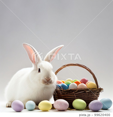 Happy easter day background. Ai generated. 99620400