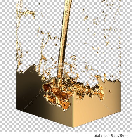 潑水時倒出的金色液體背景透明PNG 潑水時倒出的金色液體背景透明PNG 99620633