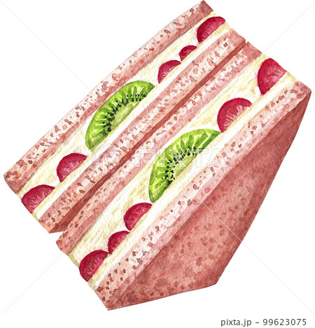 Watercolor food coffee meal berry clip art Watercolor food coffee meal berry clip art 99623075