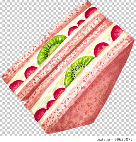 Watercolor food coffee meal berry clip art 99623075