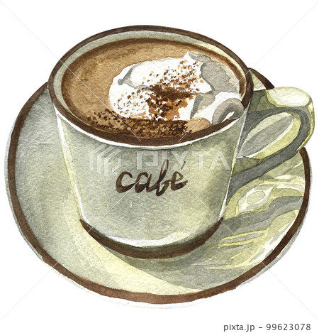 Watercolor food coffee meal berry clip art 99623078