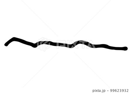 Vector doodle wave. Black curved brush stroke Vector doodle wave. Black curved brush stroke 99623932