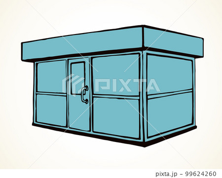 Shop stall. Vector drawing 99624260