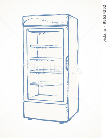 Freezer to store. Vector drawing 99624262