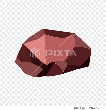 Ore rock boulder. Natural shape stone. vector illustration 99625230