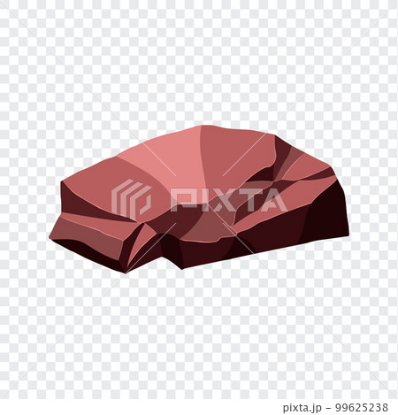 Ore rock boulder. Natural shape stone. vector illustration Ore rock boulder. Natural shape stone. vector illustration 99625238