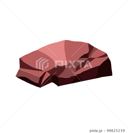 Ore rock boulder. Natural shape stone. vector illustration 99625239