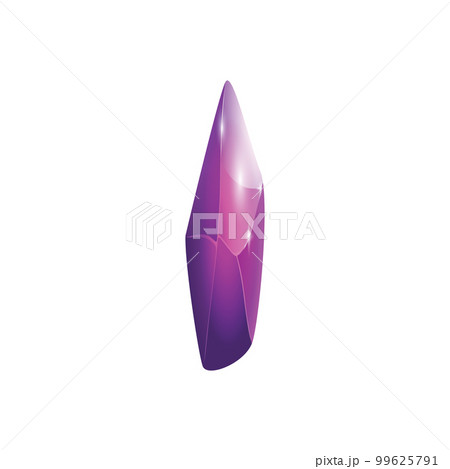 Crystal and natural mineral. Cartoon Magic Gemstone. Game asset. vector illustration Crystal and natural mineral. Cartoon Magic Gemstone. Game asset. vector illustration 99625791