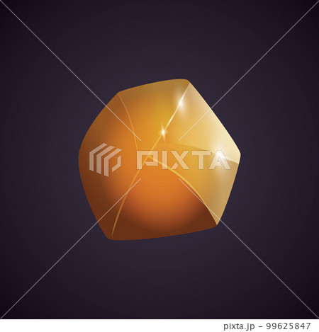 Crystal and natural mineral. Cartoon Magic Gemstone. Game asset. vector illustration 99625847