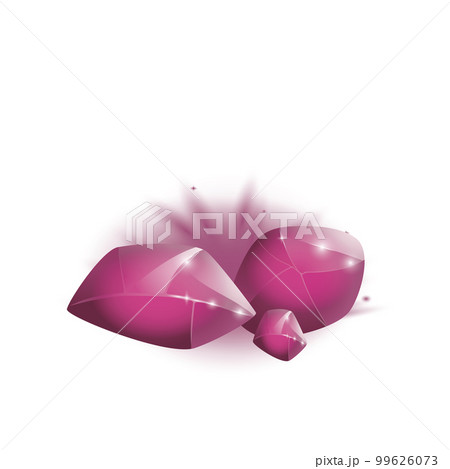 Crystals and natural minerals. Cartoon Magic Gemstones. Game assets. vector illustration 99626073