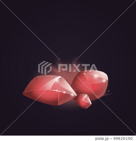 Crystals and natural minerals. Cartoon Magic Gemstones. Game assets. vector illustration 99626100