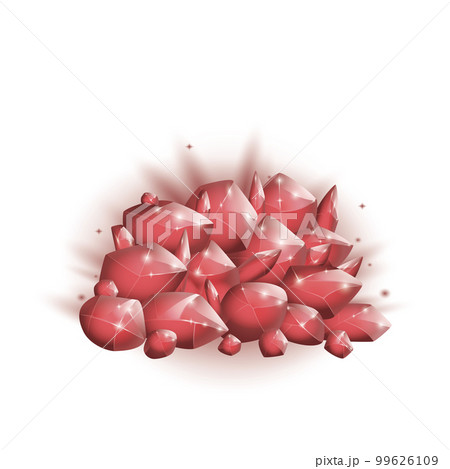 Crystals and natural minerals. Cartoon Magic Gemstones. Game assets. vector illustration 99626109